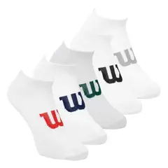 WILSON - Calcetín Deportivo Blanco W - 5 Pares