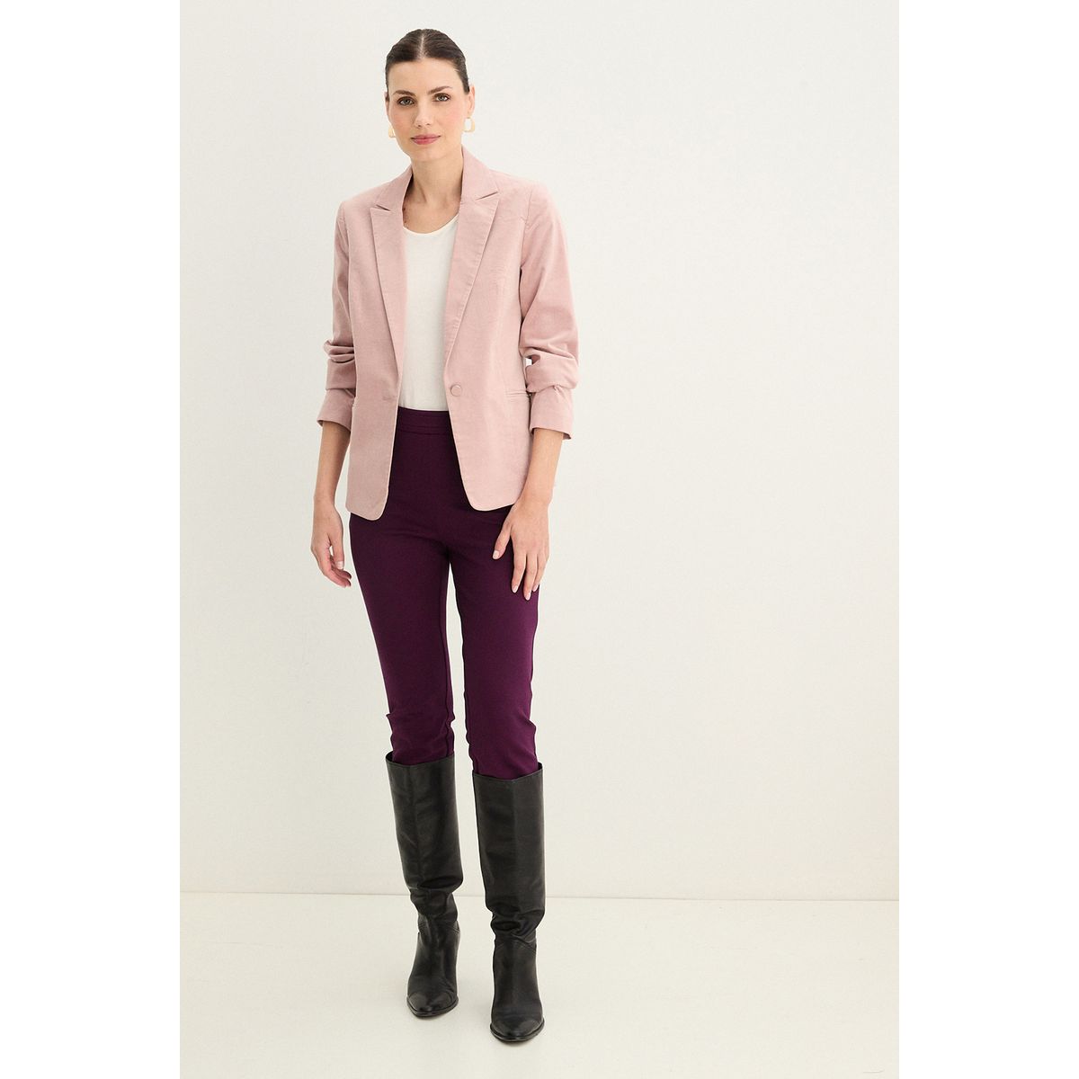 MA GRIFFE - Blazer Rosado Mujer Magriffe