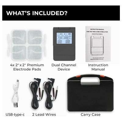 Imagen 2 del producto Electroestimulador Eléctrico Muscular 4 En 1 Tens/ems Usb