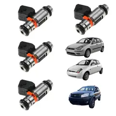 GENERICO - Pack 4 Inyector Ford Fiesta Ka Ecosport Focus 1.6 Motor Zetec.