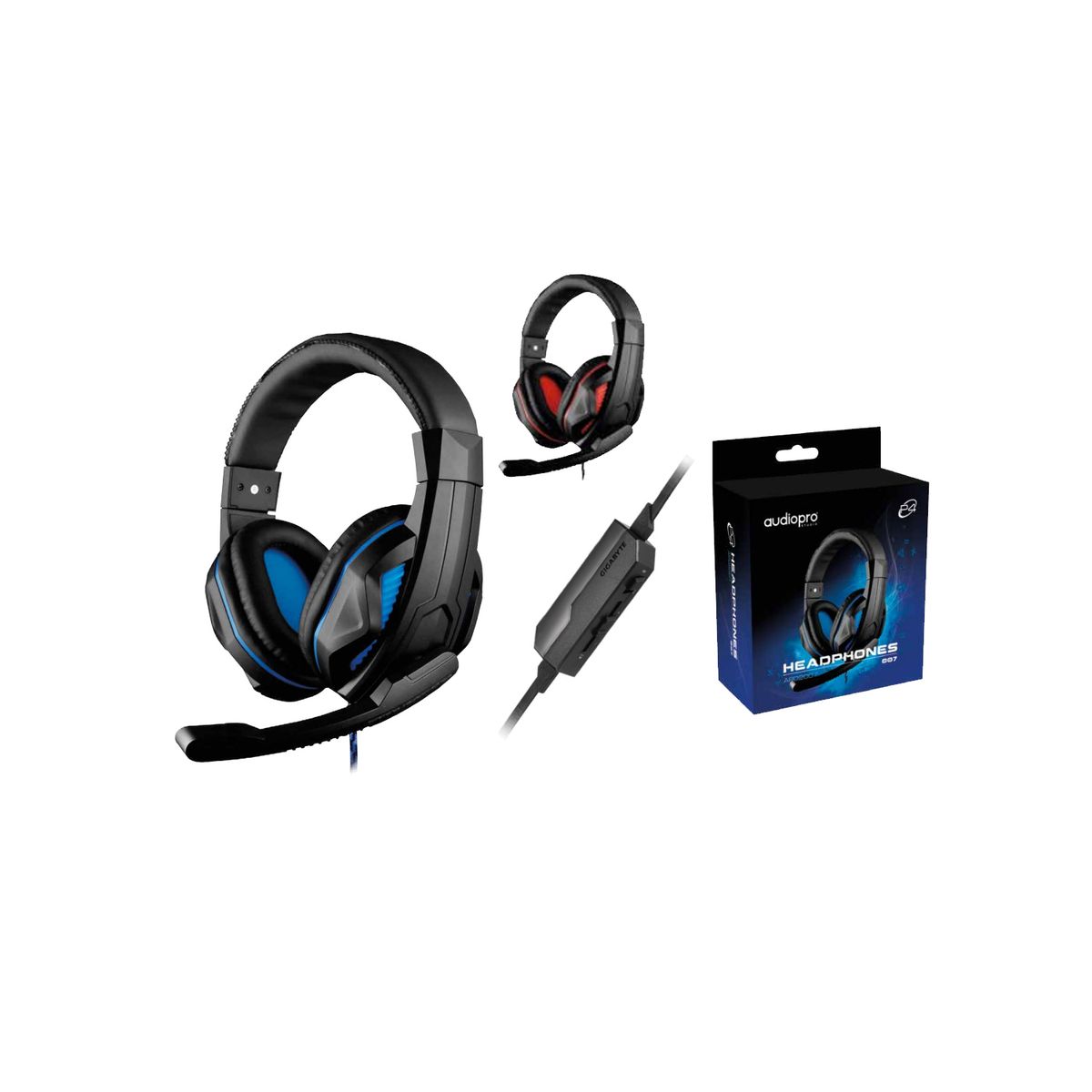 AUDIO PRO - Audífonos Gamer Con Conector 35mm Color Rojo - Ps