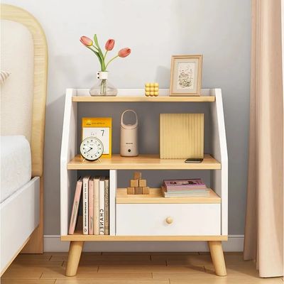 Imagen 2 del producto Velador Living Mesa De Noche 1 Cajon 40x30x53cm Mdf Blanco