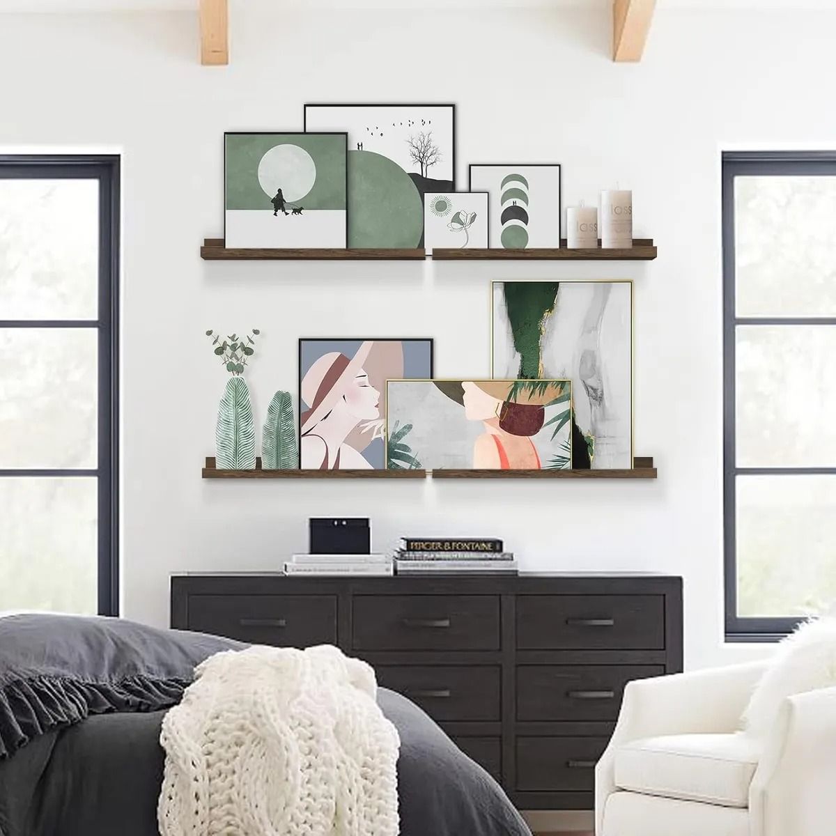 GENERICO - Repisas Flotantes Para Niños De Madera Modernas Set De 4