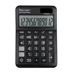 TECMASTER - Calculadora Con Panel Solar 12 dígitos TM100558.