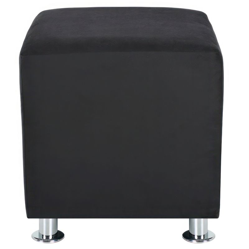 BODEVIR - Pouf Cali 1C Felpa 12 Negro