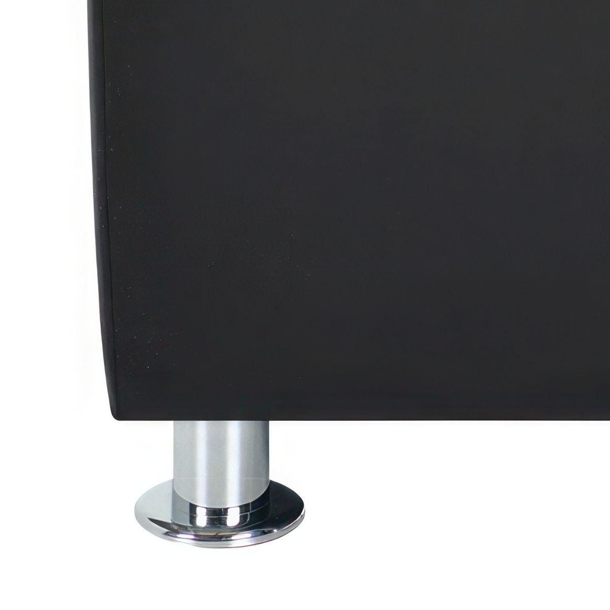 BODEVIR - Pouf Cali 1C Felpa 12 Negro