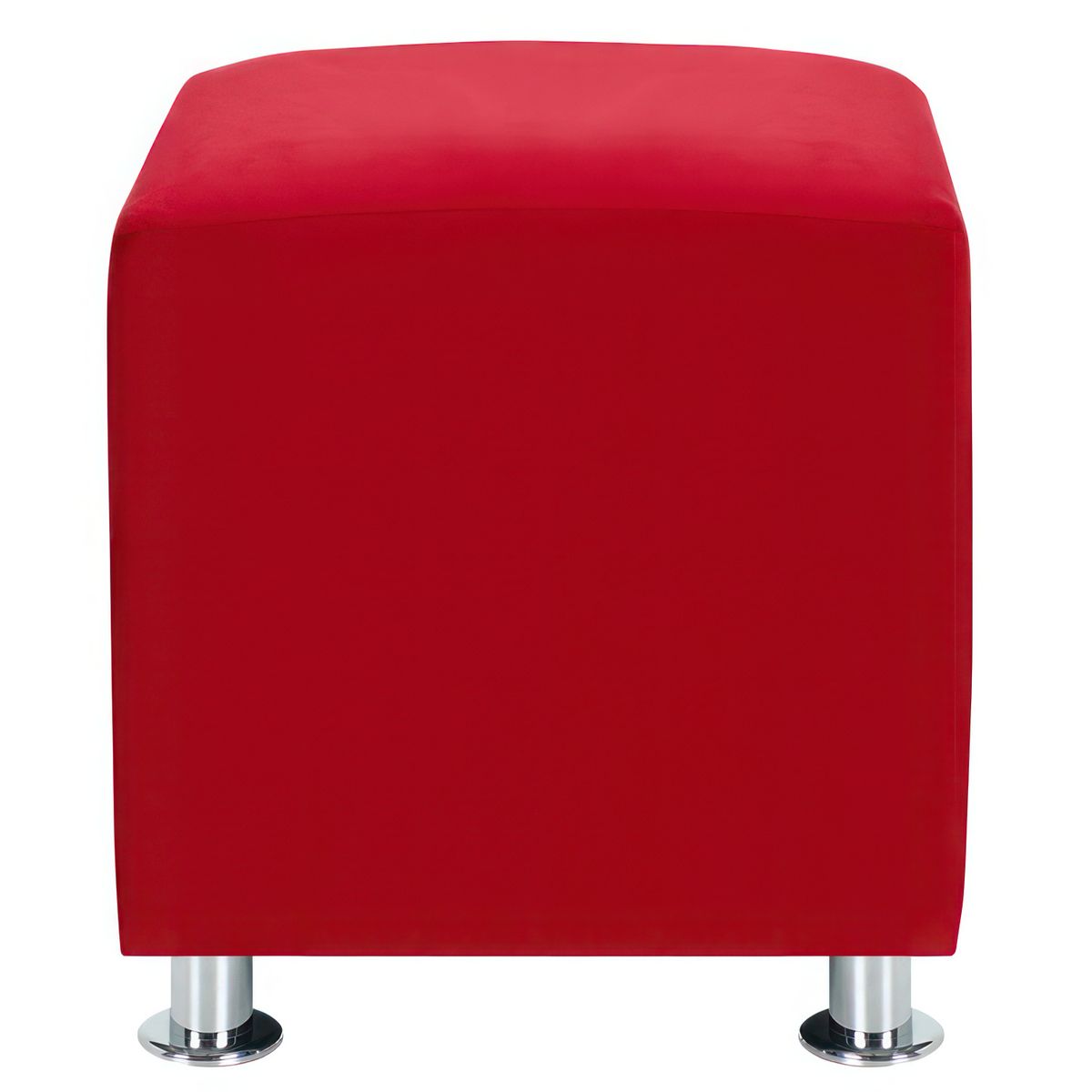 BODEVIR - Pouf Cali 1C Felpa 12 Rojo