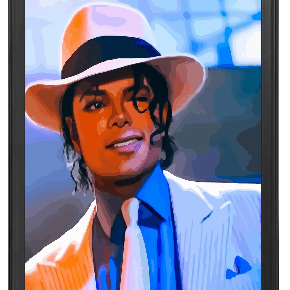 DECORACION CREATIVA - Set Cuadros Michael Jackson 2 - Marco Negro