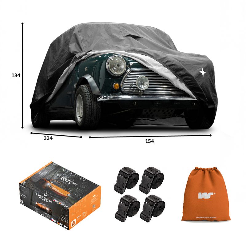 CWAGEN - Funda para auto Gris Hatchback XS-Wagen Covers Deluxe