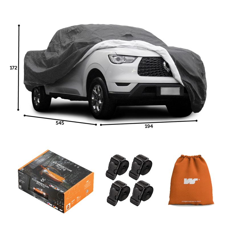 CWAGEN - Funda para auto Gris Pick Up M - Wagen Covers Deluxe
