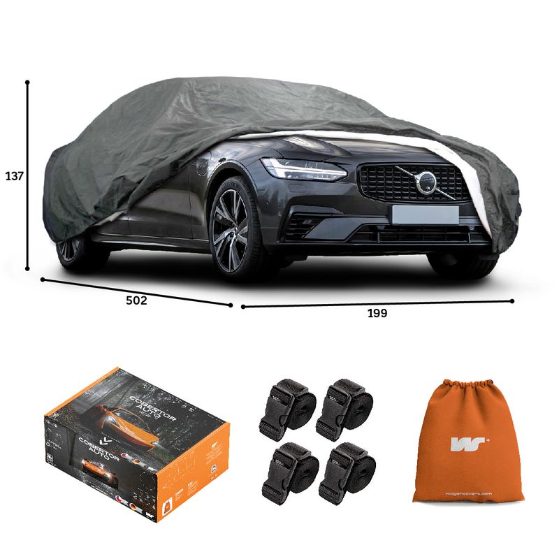 CWAGEN - Funda para auto Gris Sedan L - Wagen Covers Deluxe