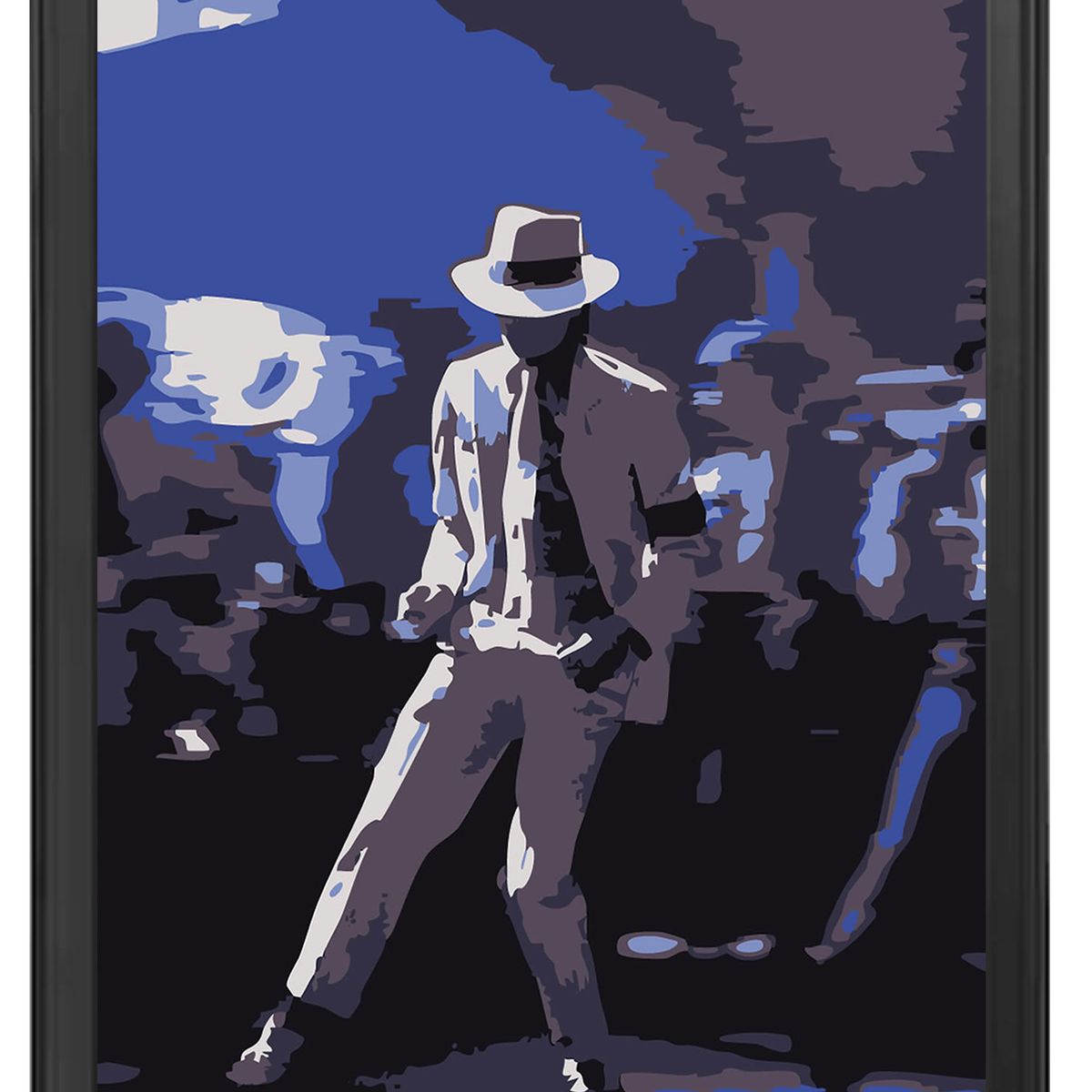 DECORACION CREATIVA - Set Cuadros Michael Jackson 1 - Marco Negro