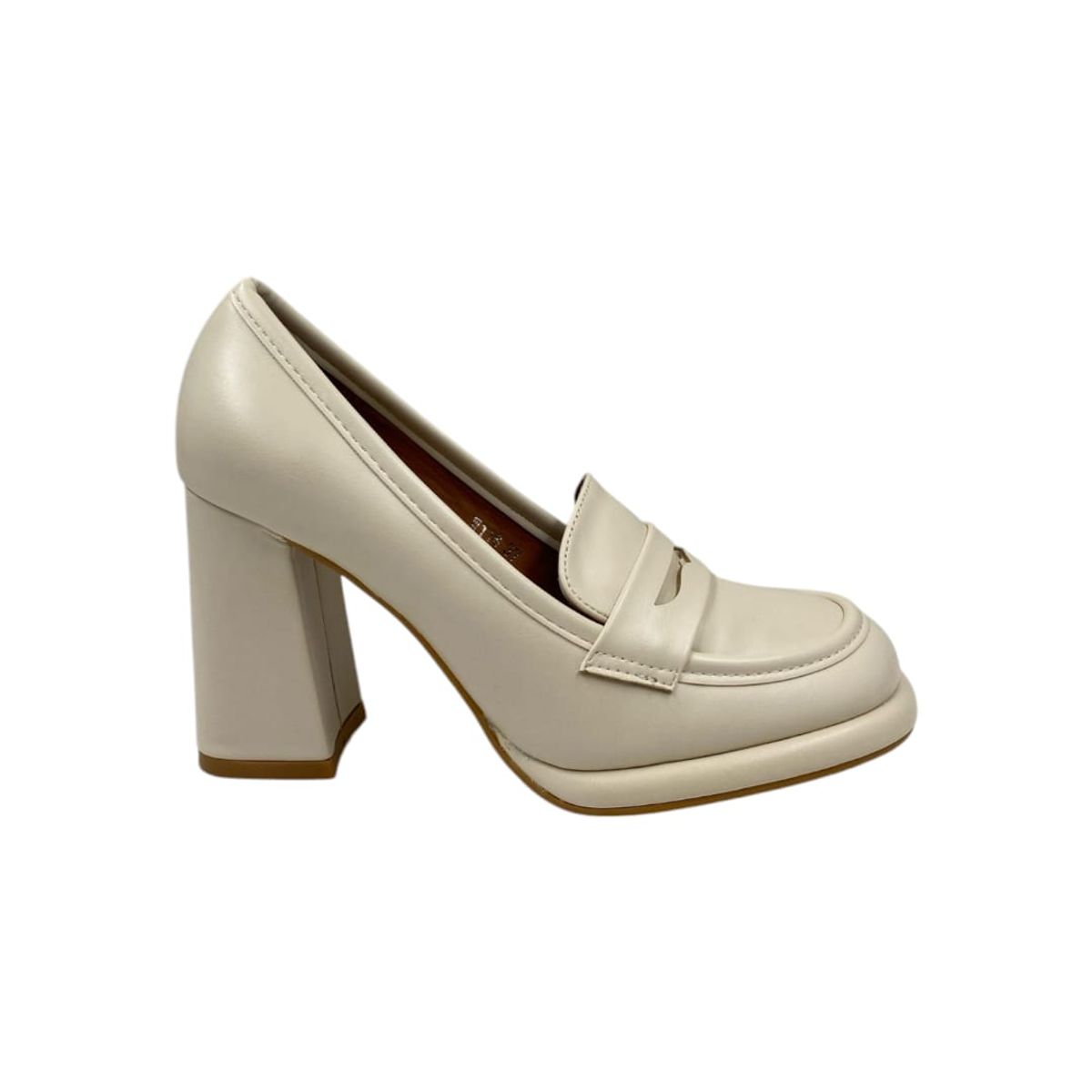 HERIEL - Zapato Blanco Taco Mujer