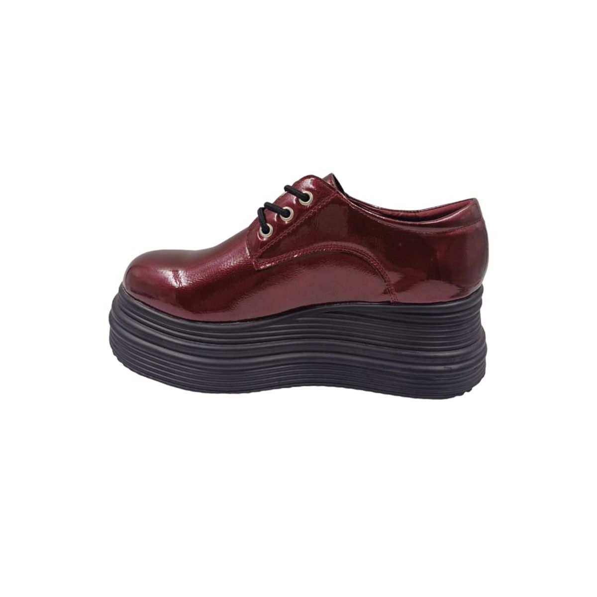 HERIEL - Zapatilla Burdeos Plataforma Mujer