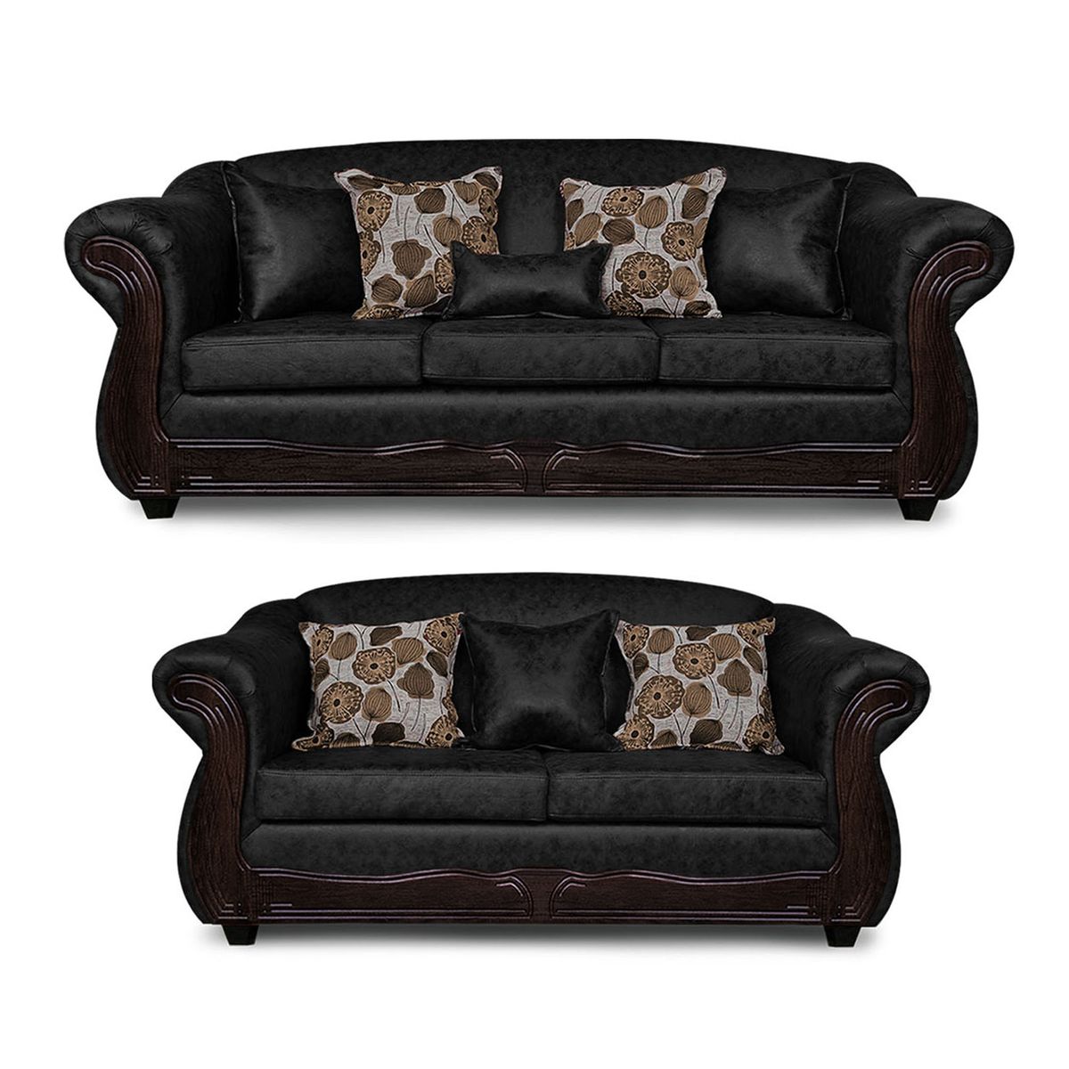 ADONIS LEUDH - Living 3+2 Estambul Envejecido Extra Grande Negro