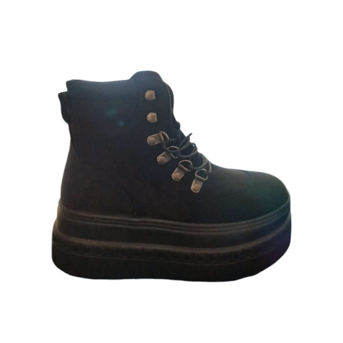 HERIEL - Botín Negro Plataforma Mujer