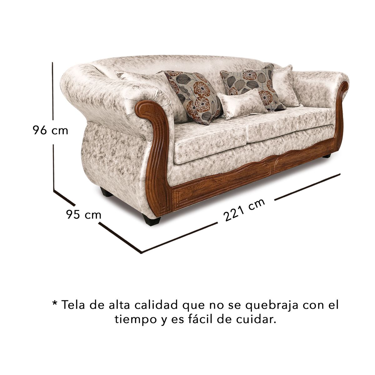 ADONIS LEUDH - Living 3+2+1+1 Estambul Envejecido Blanco X