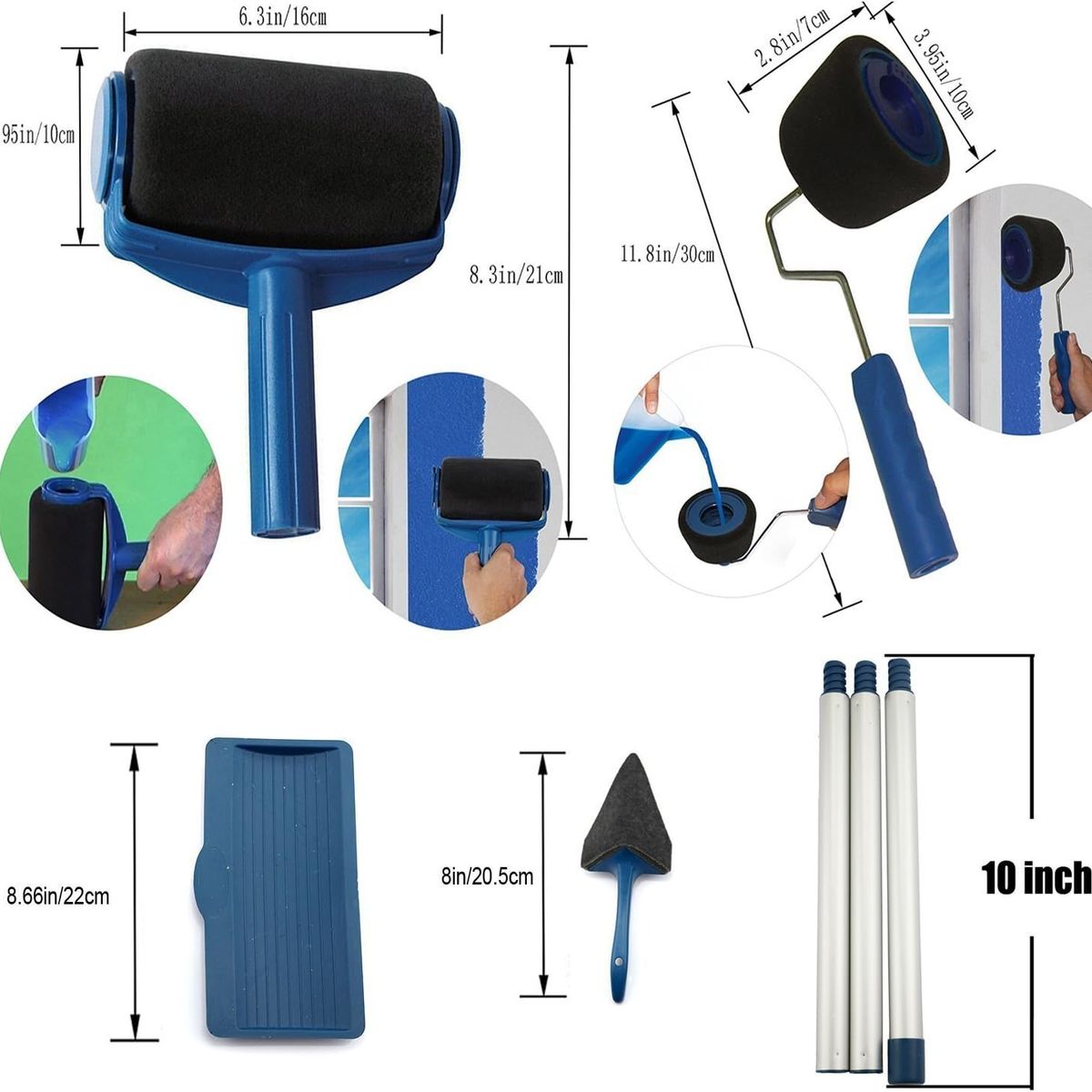 MOVI - RODILLO ANTIDERRAPANTE DE PINTURA RECARGABLE