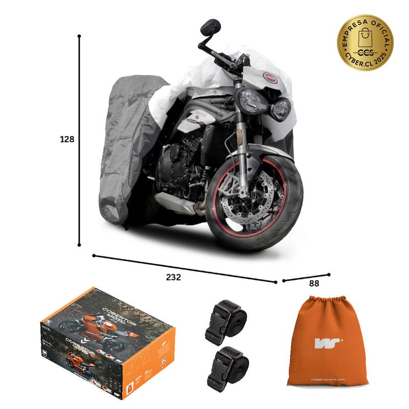 CWAGEN - Funda para Moto M Con Top Case - Wagen Covers Deluxe