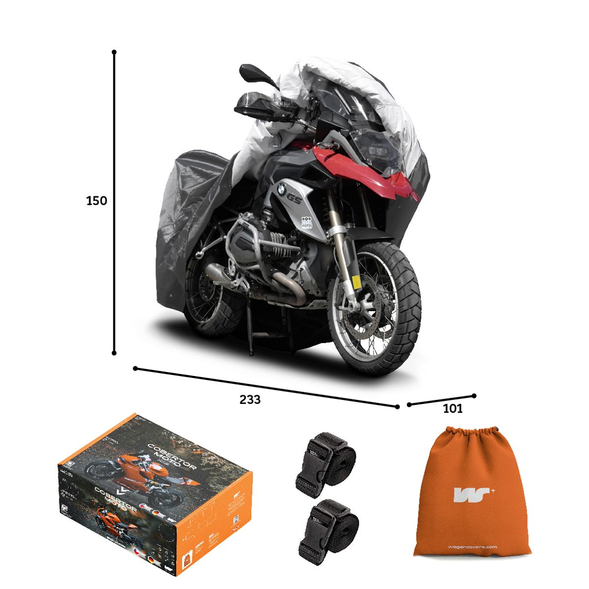 CWAGEN - Funda para Moto L Sin Top Case - Wagen Covers Deluxe