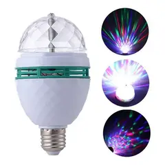 GENERICO - Ampolleta Led Bola De Disco Giratoria Luces De Fiesta E27