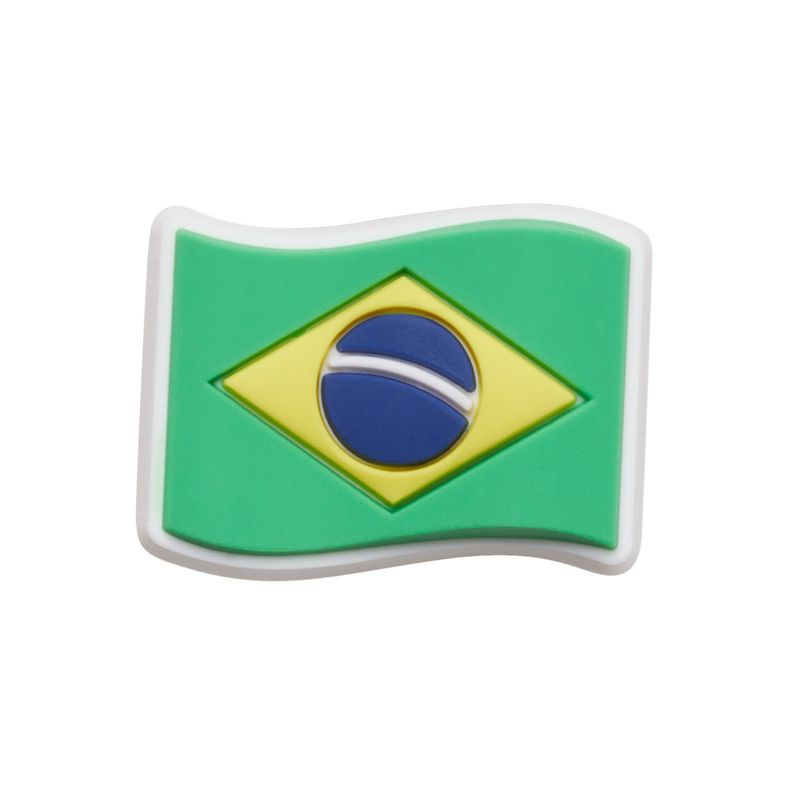 CROCS - Jibbitz Bandera Brasileña Verde CROCS