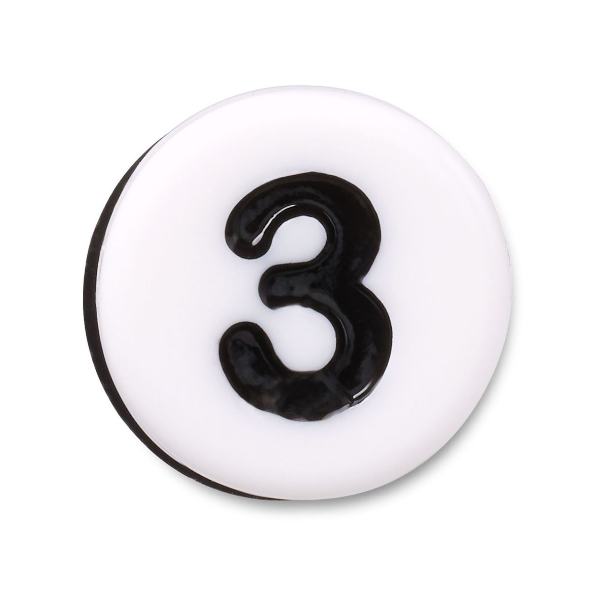 CROCS - Jibbitz Número Tres Pequeña Amistad Blanco CROCS