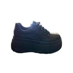 HERIEL - Zapatilla Negra Plataforma Mujer