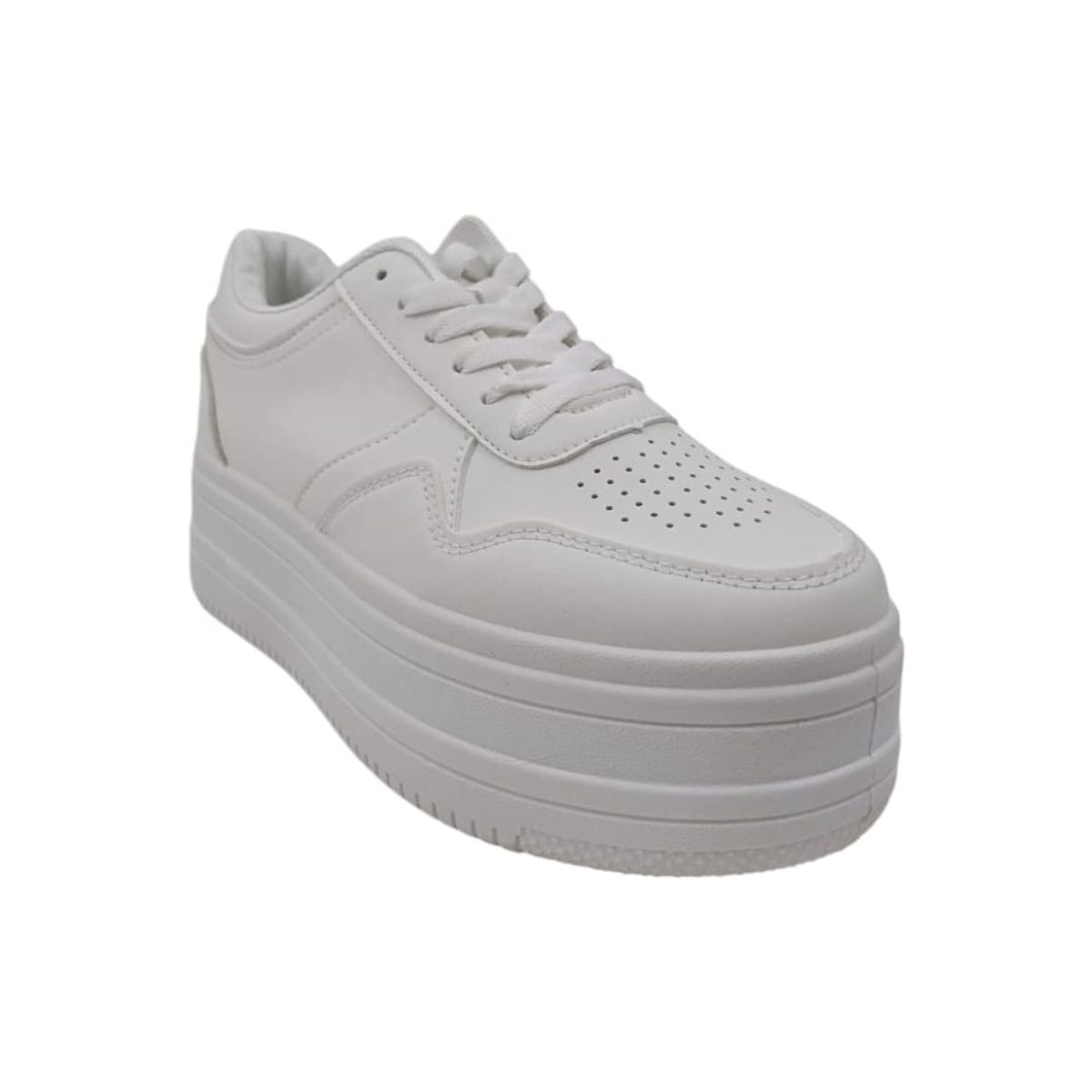 HERIEL - Zapatilla Blanca Plataforma