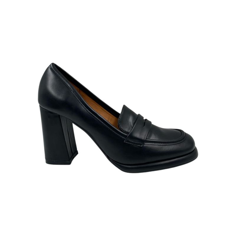 HERIEL - Zapato Negro Taco Mujer.