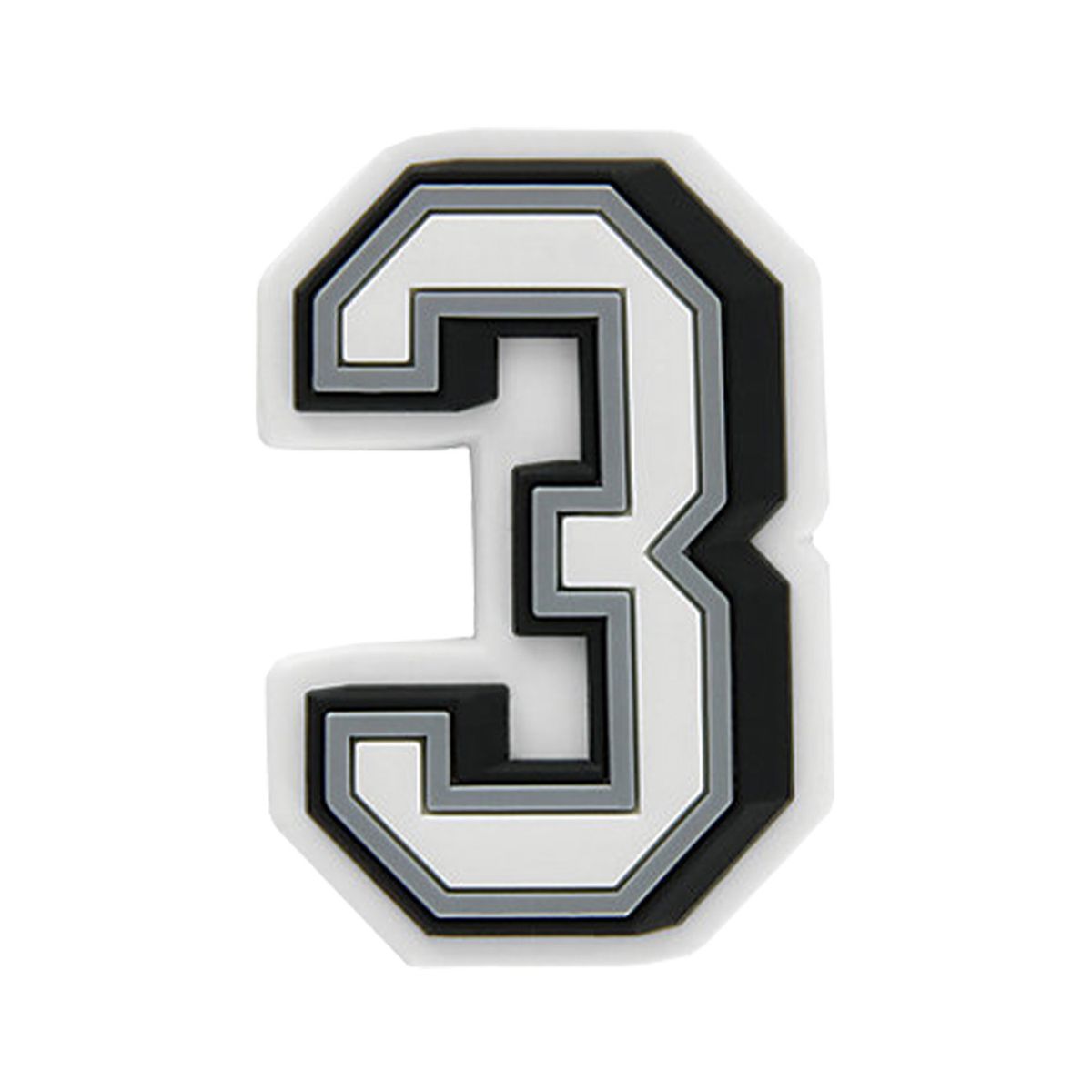 CROCS - Jibbitz Número 3 Blanco CROCS