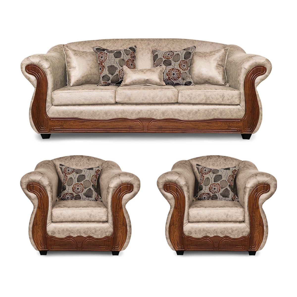 ADONIS LEUDH - Living 3+1+1 Estambul Envejecido Extra Grande Beige X