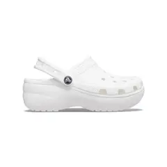 CROCS - Zueco con plataforma Mujer Classic Clog Blanco