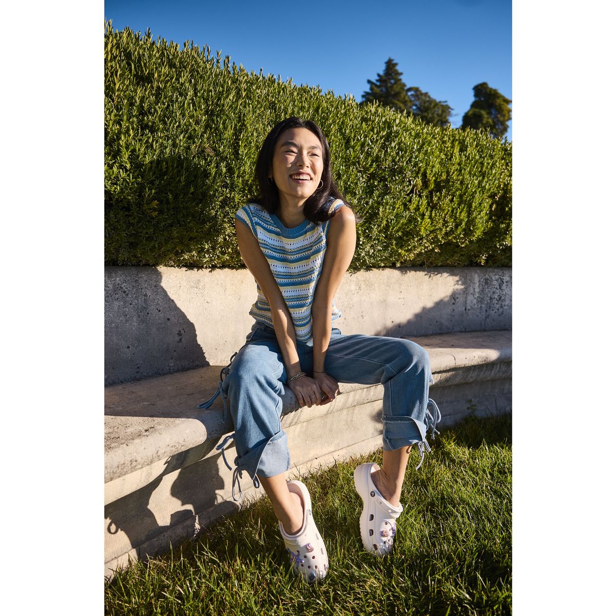 CROCS - Zueco Crocs Mujer Classic Plataforma Clog W Blanco CROCS