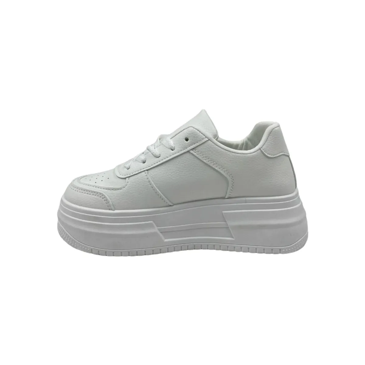 HERIEL - Zapatilla Blanca Plataforma Mujer