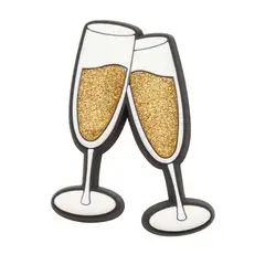 CROCS - Jibbitz Copas De Champañas Amarillo