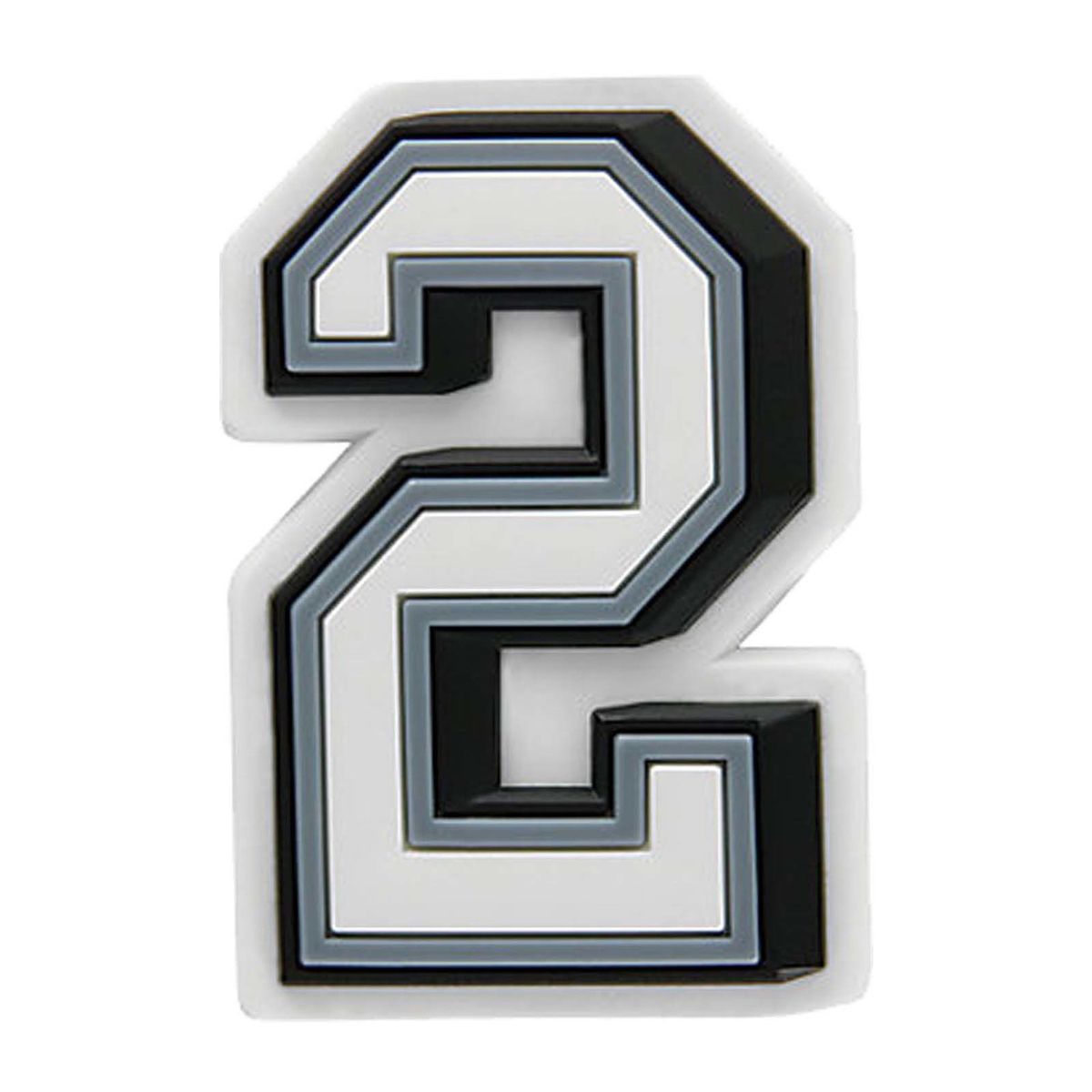 CROCS - Jibbitz B&n Número 2 Blanco CROCS