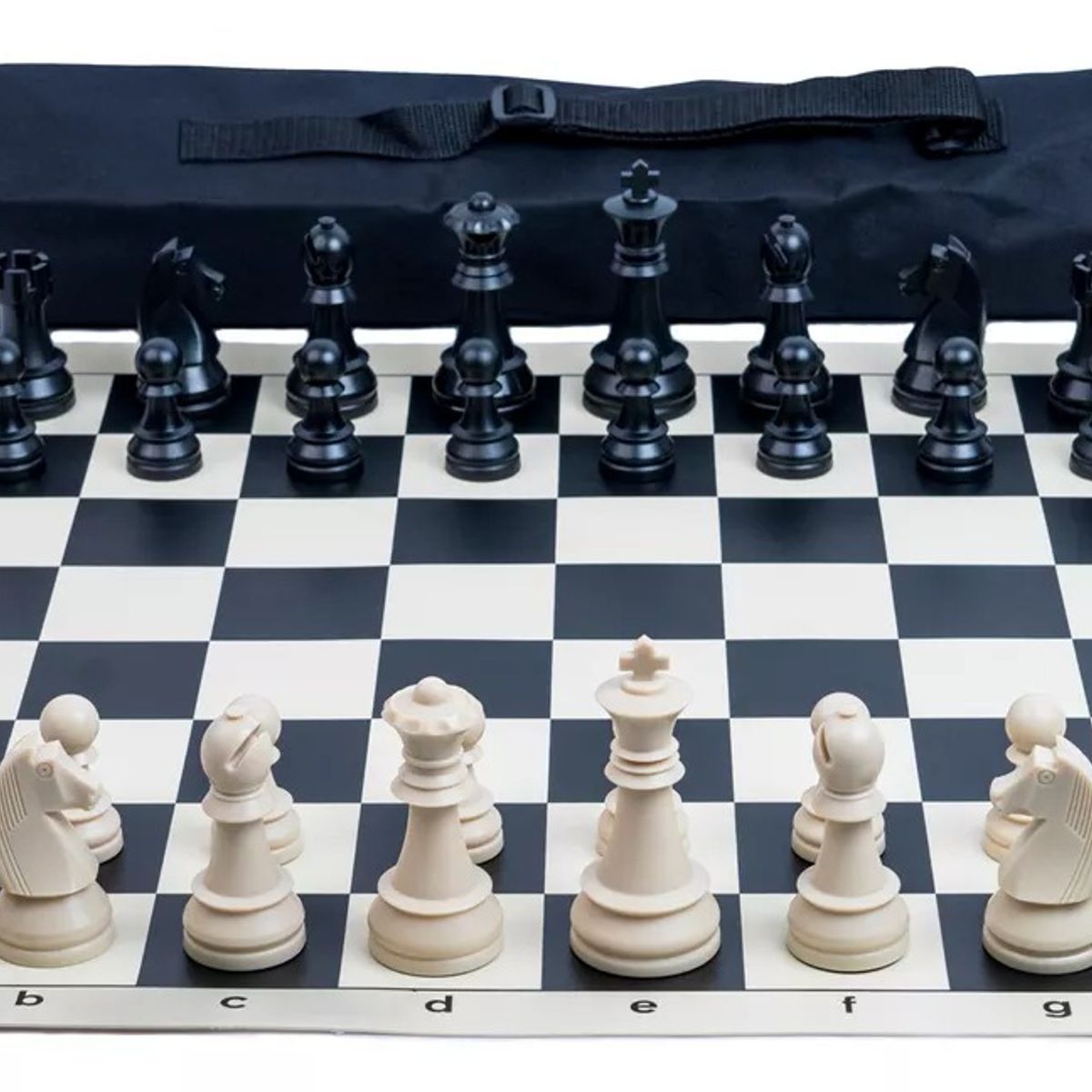 NACION AJEDREZ - Tablero De Ajedrez Profesional De Vinilo Con Set Abs