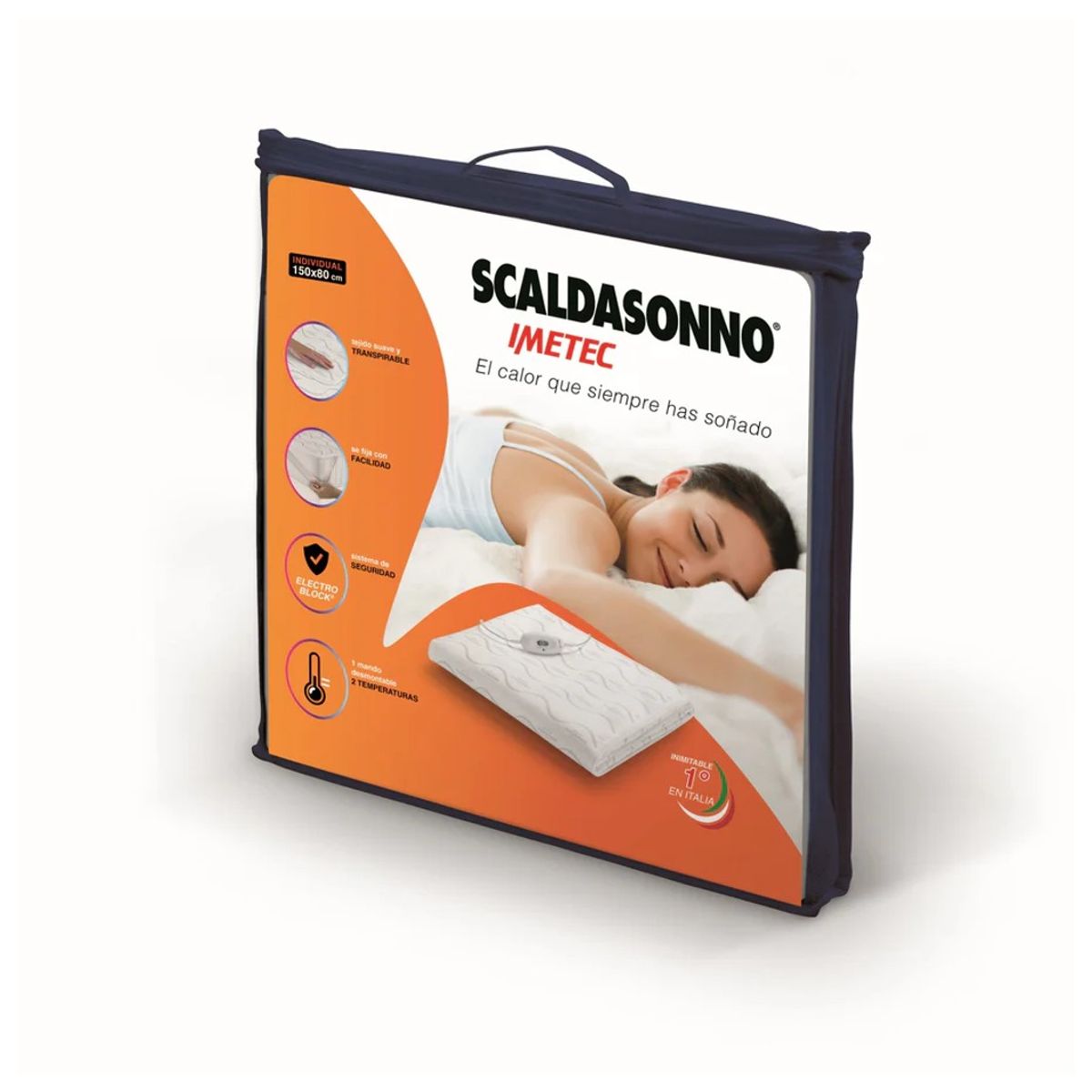 IMETEC - Calientacama 1 Plaza Básico Individual 150x80 cm