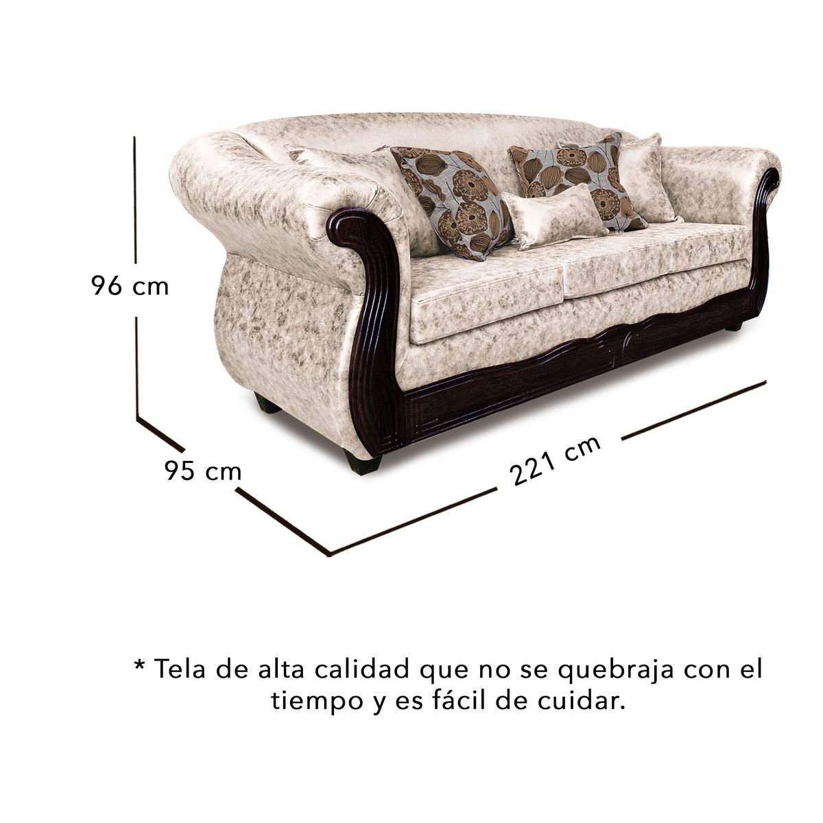 ADONIS LEUDH - Living 3+1+1 Estambul Envejecido Extra Grande Blanco