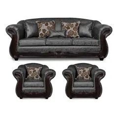 ADONIS LEUDH - Living 3+1+1 Estambul Envejecido Extra Grande Gris