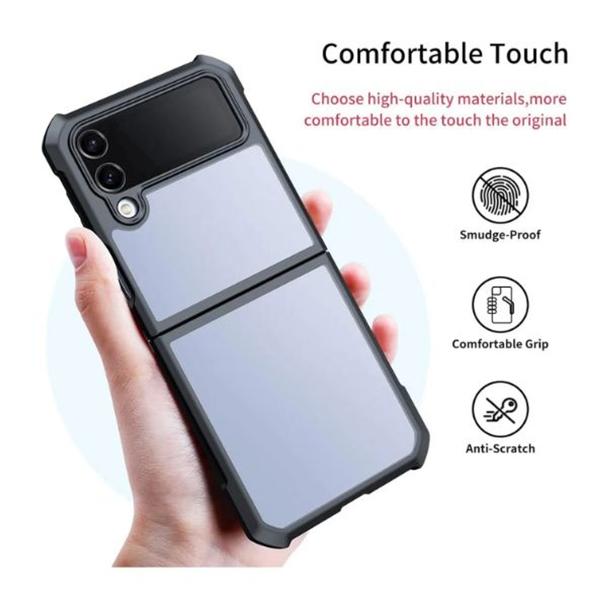 XUNDD - Carcasa Para Samsung Z Flip 4 5g Militar Grade X Antigolpes.