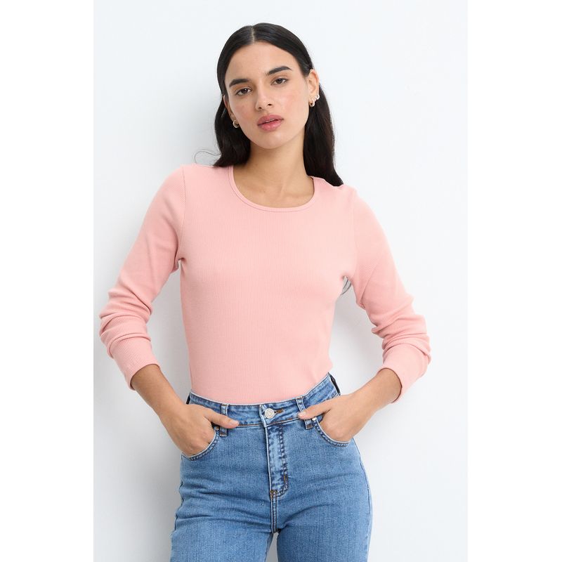 IO - Polera Manga Larga Rosado Mujer Io