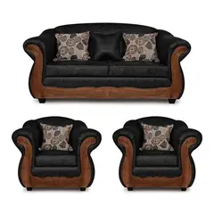 ADONIS LEUDH - Living 2+1+1 Estambul Envejecido Extra Grande Negro X