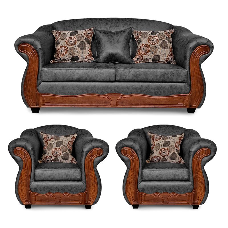 ADONIS LEUDH - Living 2+1+1 Estambul Envejecido Extra Grande Gris X