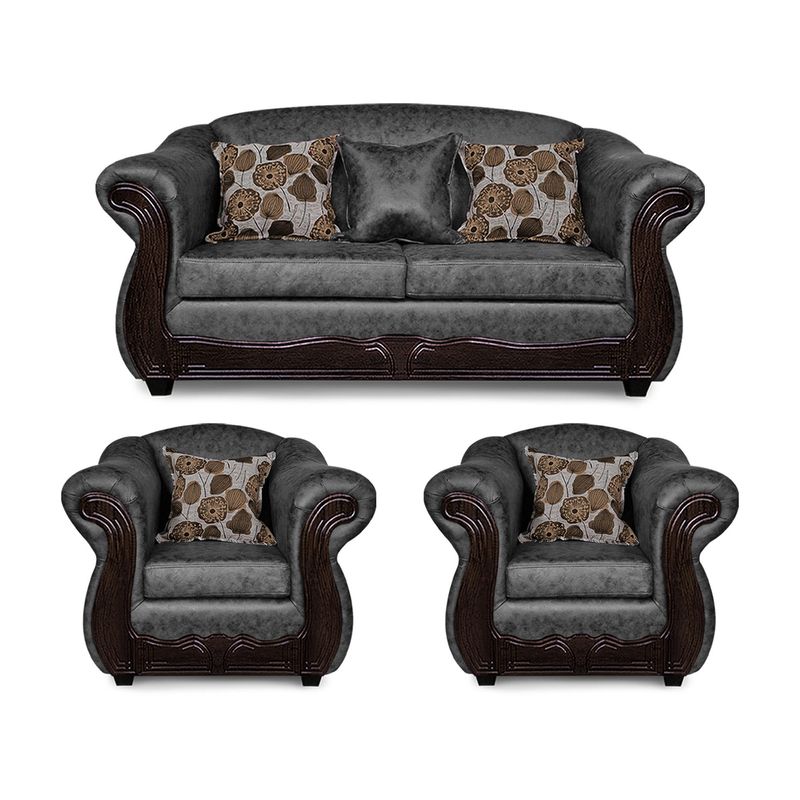 ADONIS LEUDH - Living 2+1+1 Estambul Envejecido Extra Grande Gris
