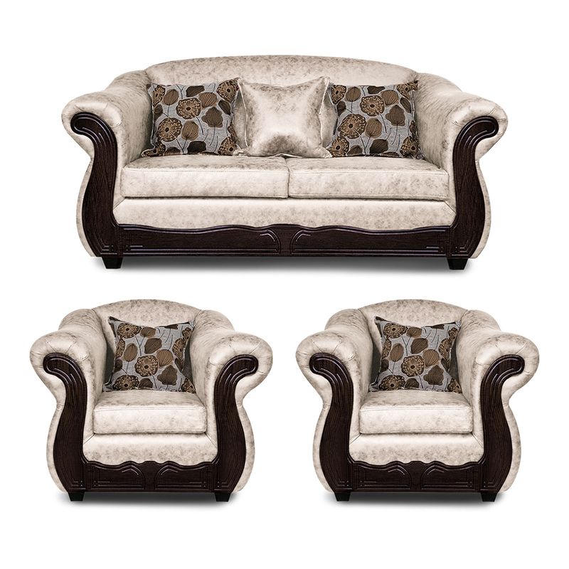 ADONIS LEUDH - Living 2+1+1 Estambul Envejecido Extra Grande Blanco