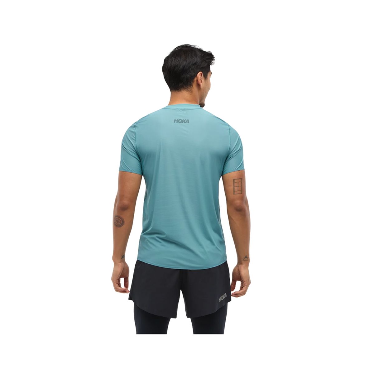 HOKA - Polera Hoka Airolite Run Hombre Sky Blue