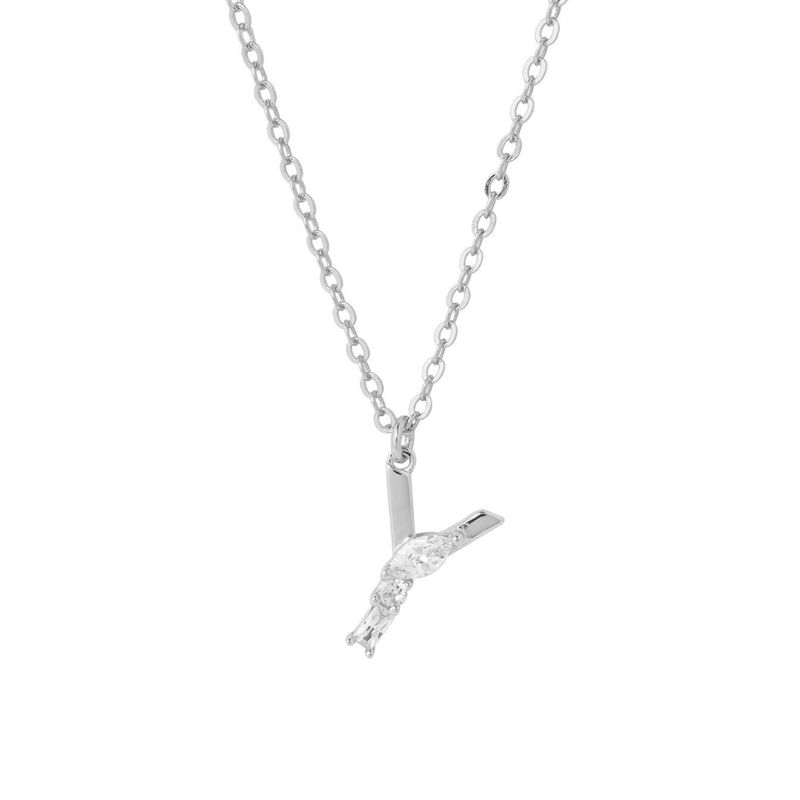BOAZ JOYAS - COLLAR INICIAL DINASTY PLATA Y