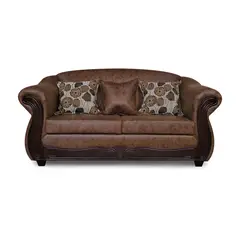 ADONIS LEUDH - Sofá 2 Cuerpos Estambul Envejecido Extra Grande Café Claro